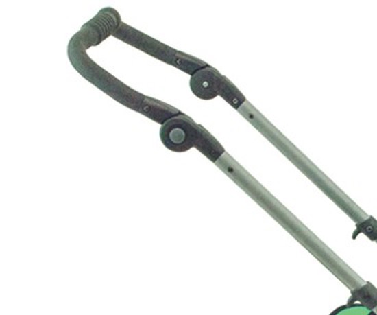 One-piece height-adjustable push handle
