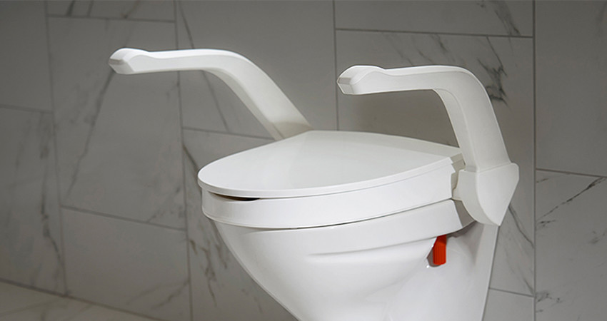 New My-Loo raised toilet seat with fixed mounting