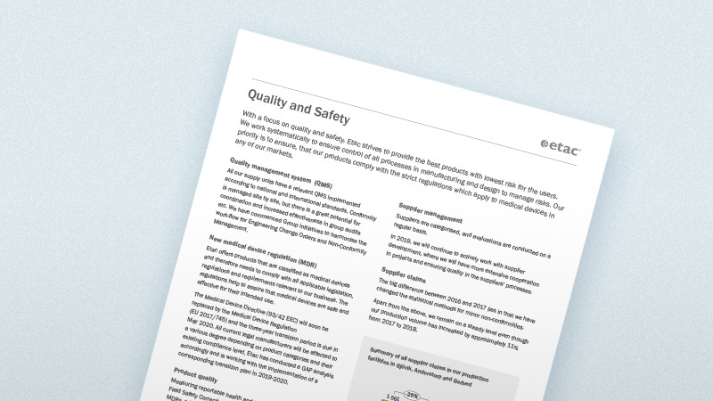 Etac Sustainability reports Etac Sustainability reports