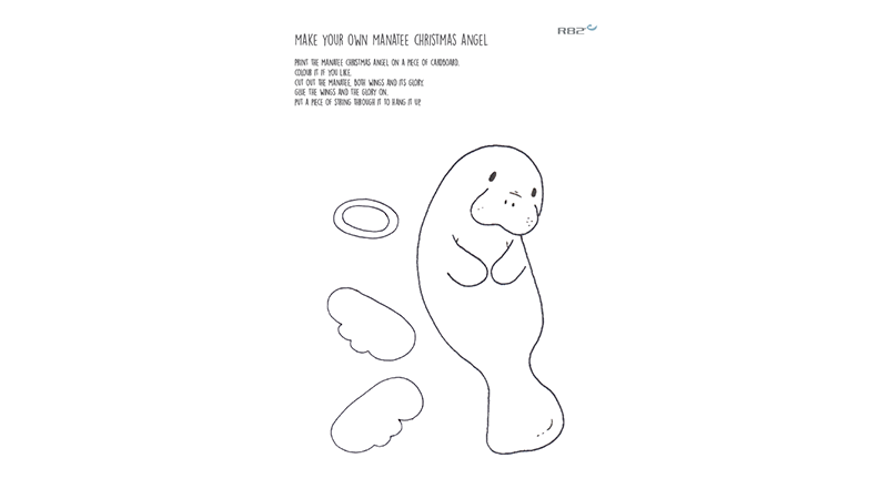 Manatee christmas angel.png