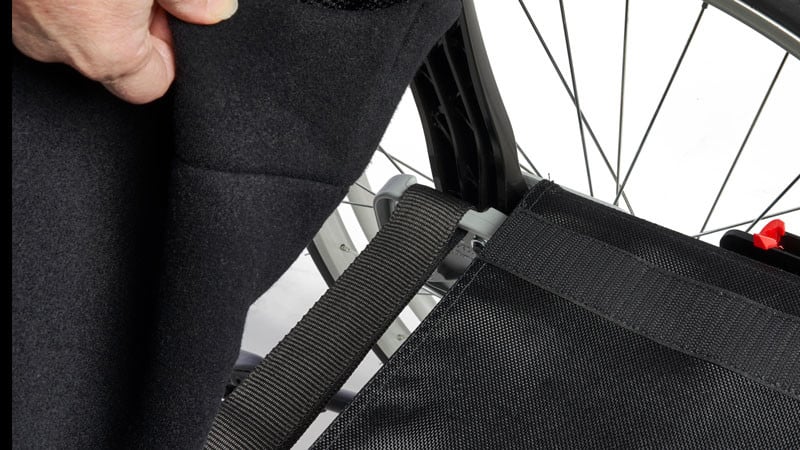 Seat extender on Etac wheelchair Cross 6