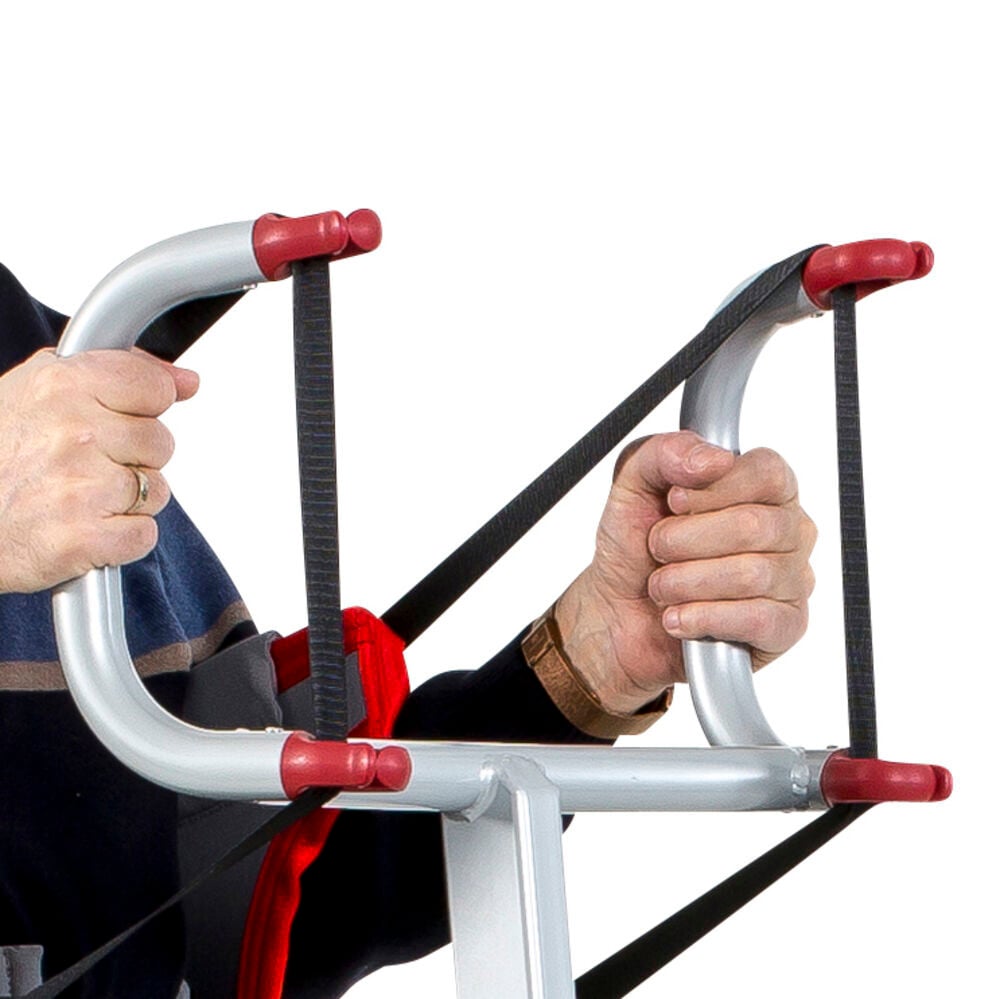 4-point Active sling bar is unique to the Molift Quick Raiser 205 and is used with the Rgosling Active to facilitate a stable, safe and comfortable transfer for the user.