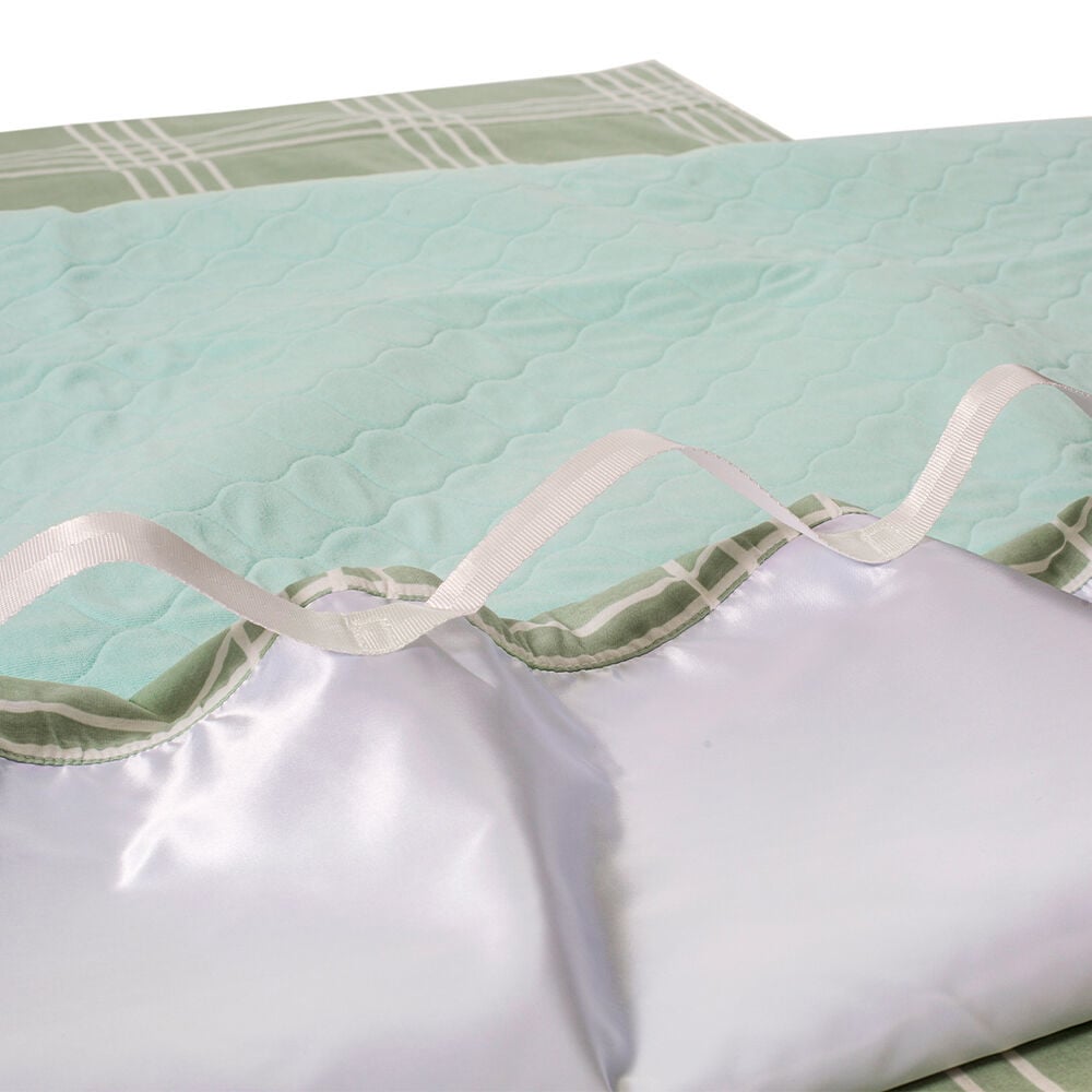 The model with handles is suitable for single handed care as the handles can be combined with a hoist for turning. Available in 2 sizes.