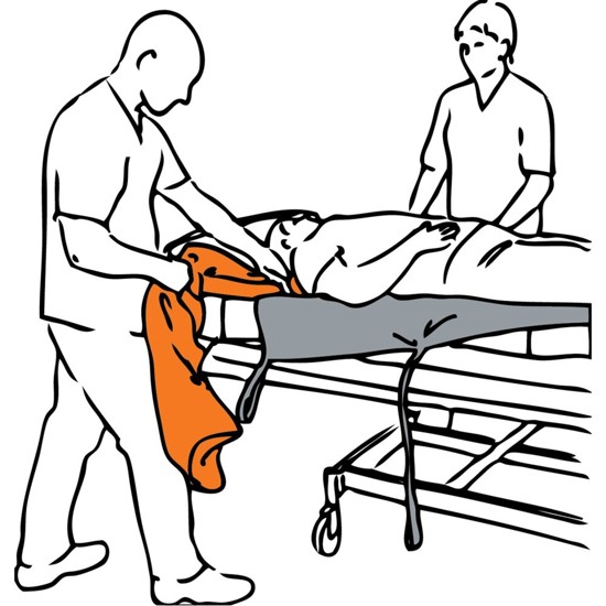 The Immedia SlingOn can be used to move higher up in bed and minimise friction under pressure points.