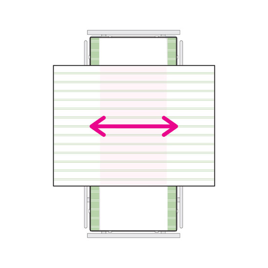 Use the 2Direction DrawSheet for a partly dependent user who needs assistance with side to side movement. The DrawSheets are designed to be used on top of the BaseSheet. They do not work on their own.