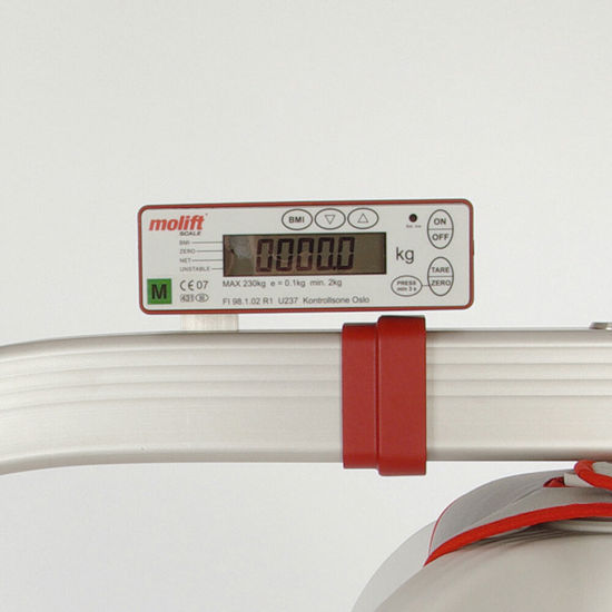Weight scale including lifting arm