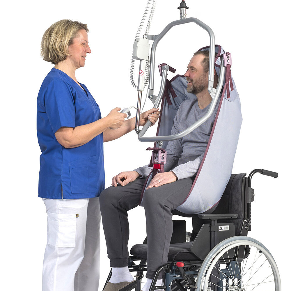 Easy positioning in the wheelchair