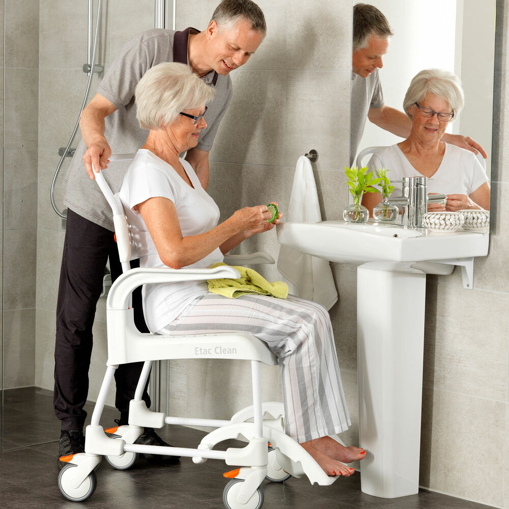 Etac Clean Self-Propelled Shower Commode Chair