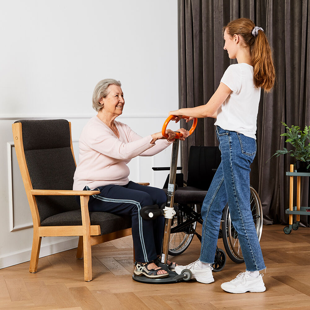 Etac Turner Pro carer and user, armchair and wheelchair