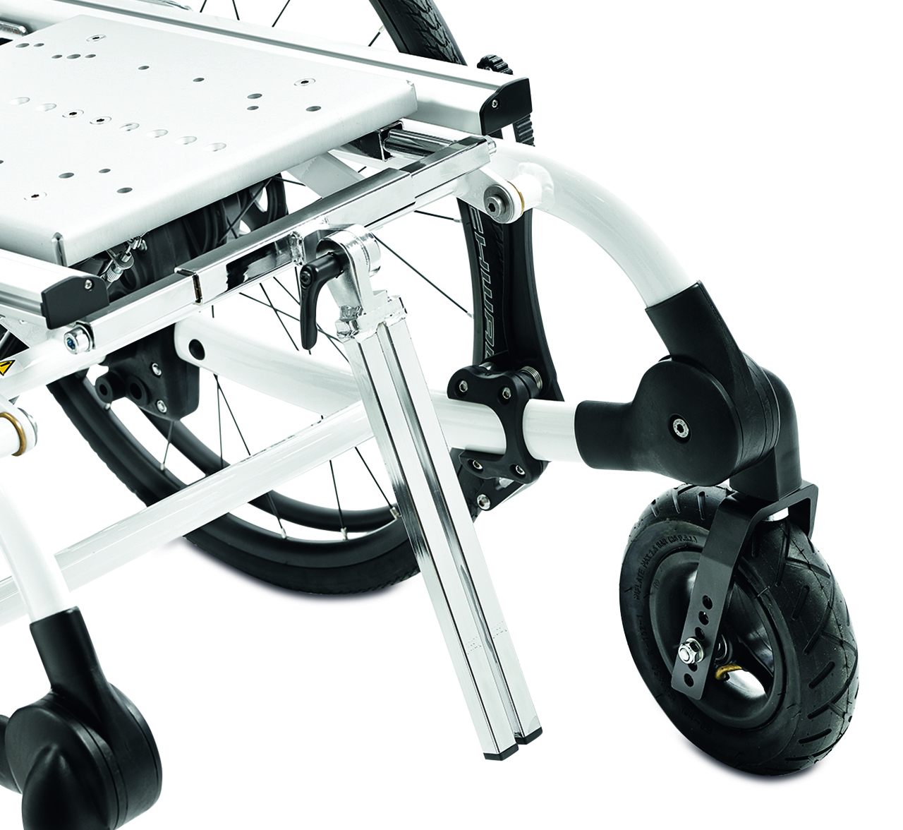 Haltestange für Fußschalen geteilt