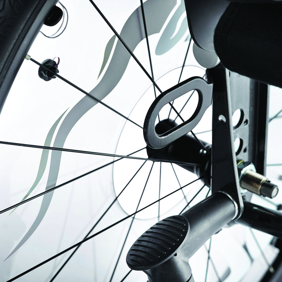 Transport fittings, rear wheels