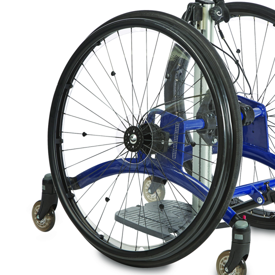 Driving wheel - closed push rim