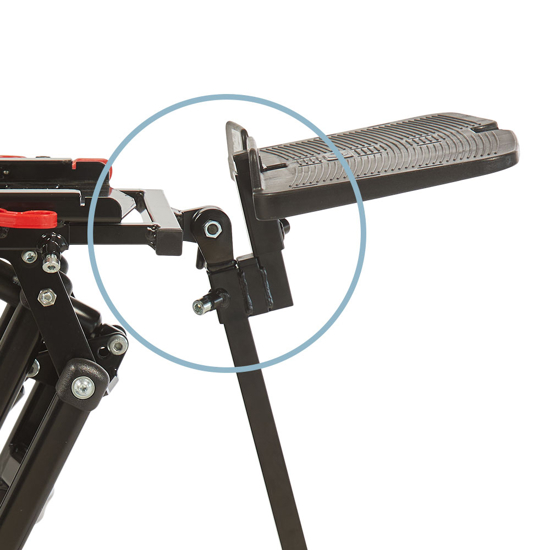 Mounting for raised foot support