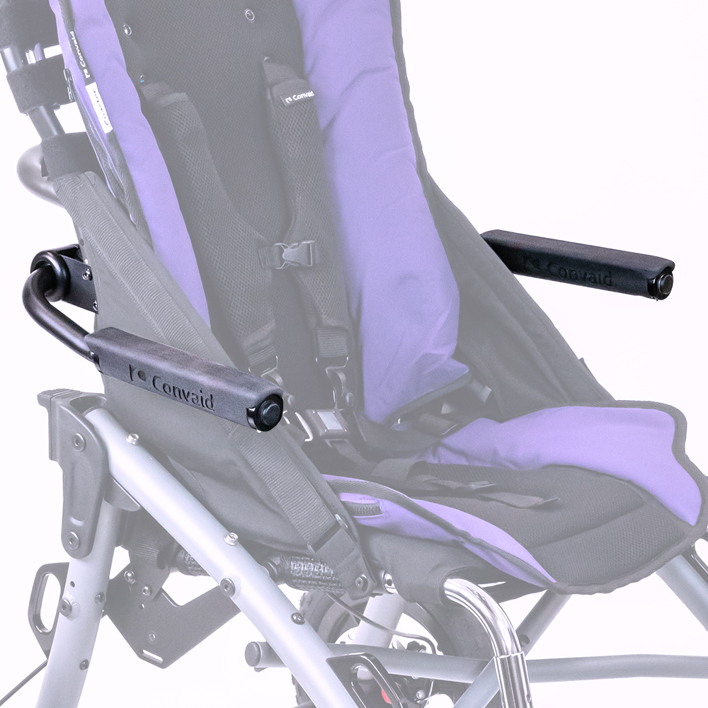 Armlehnen, höhenverstell-/abklappbar