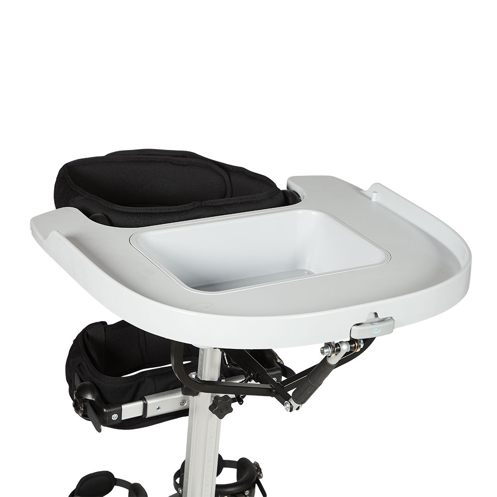 Tavolino con vaschetta e piano d'appoggio