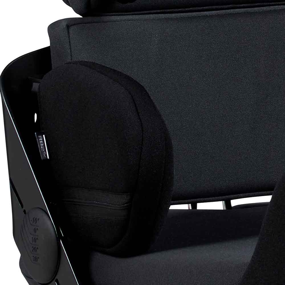 Width adjustable pelvis supports, mounted from the back.