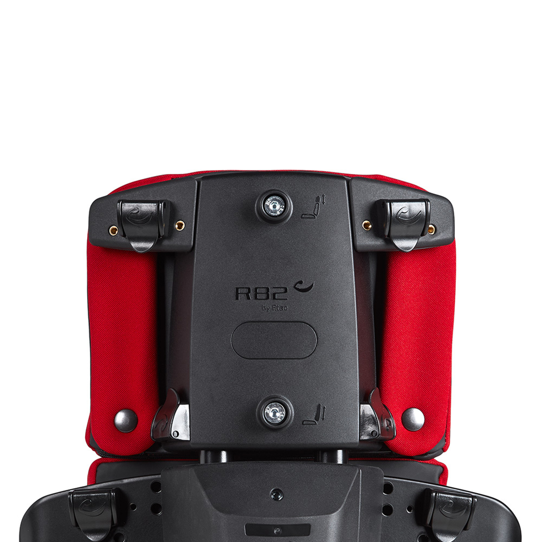 Upper back with bracket for strap guidance - wider