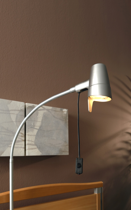 Leselampe Sola med bryter på kabel