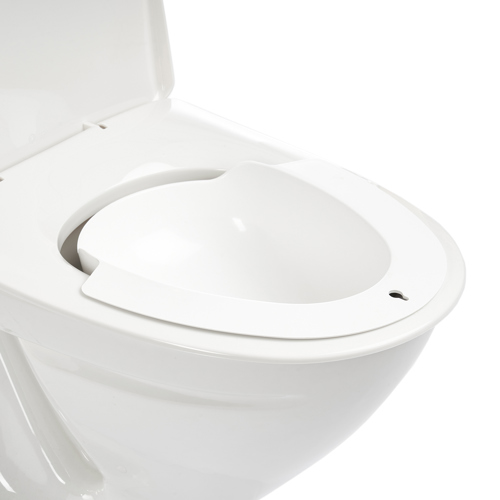 Portable bidet bowl on toilet