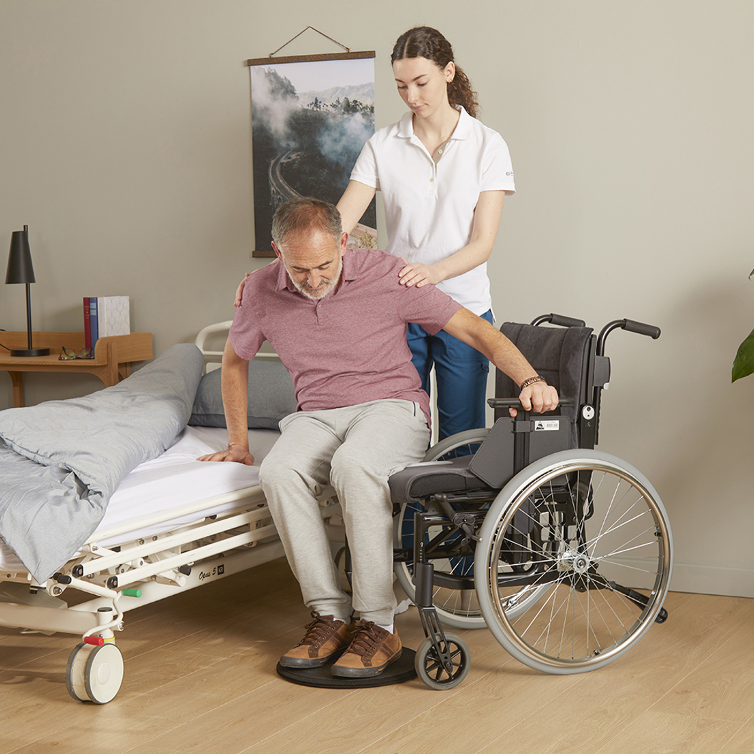 Immedia 3B-Board wheelchair to bed 