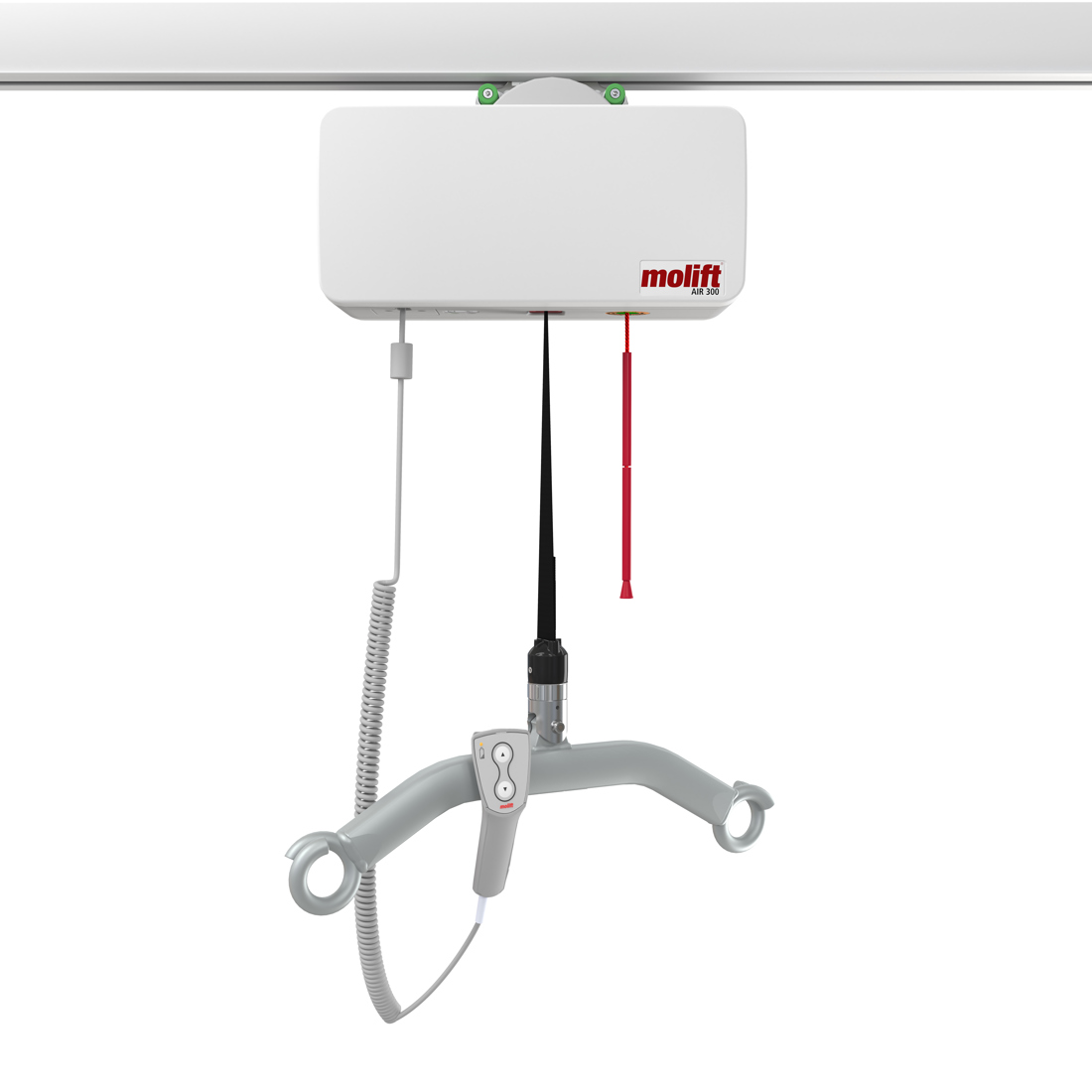 Molift Air 300 with 4-point pigtail sling bar