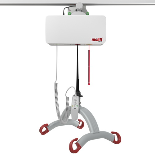 The Molift Air is a strong and smooth ceiling hoist that enables  patients to be transferred in a comfortable and safe way.