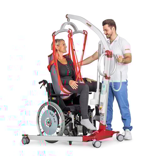 Molift Mover 180 with carer and user