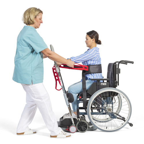 Molift Assist Belt - Molift Raiser Pro, raising from wheelchair