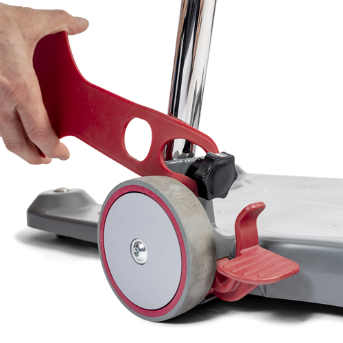 Molift Raiser Pro Heel Strap mounted close-up