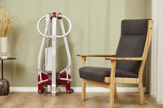 Molift Smart 150 folded in home environment