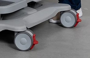 100 mm lettrillende hjul til Molift Quick Raiser 205