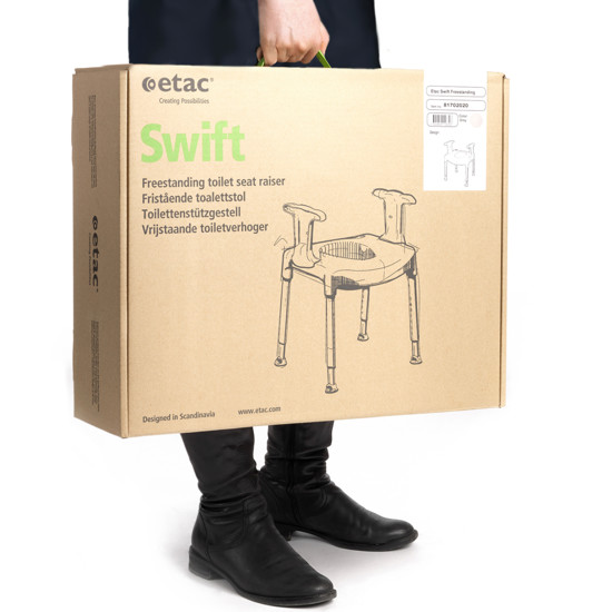 Etac Swift Freestanding toilet seat raiser