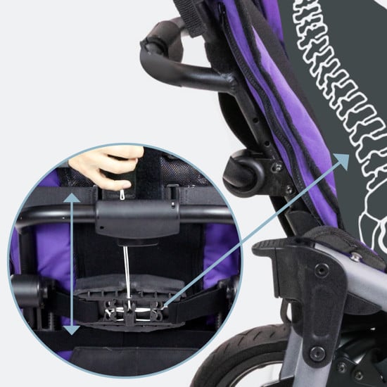 Height and tension adjustable back positioner