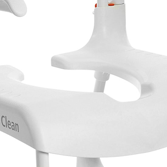 Etac Clean toilet- en doucherolstoel hoogteverstelbaar