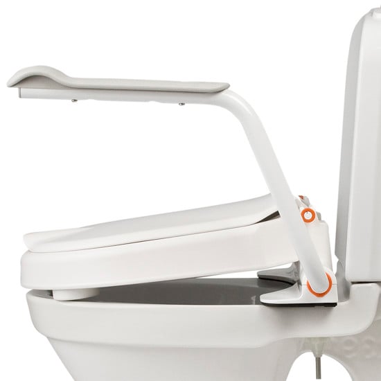 Etac Hi-Loo vastgemonteerd toiletverhoger