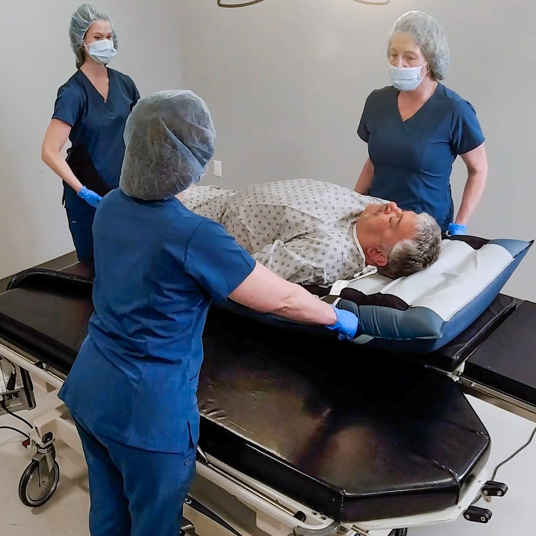 HoverMatt T-Burg - Enhanced caregiver safety