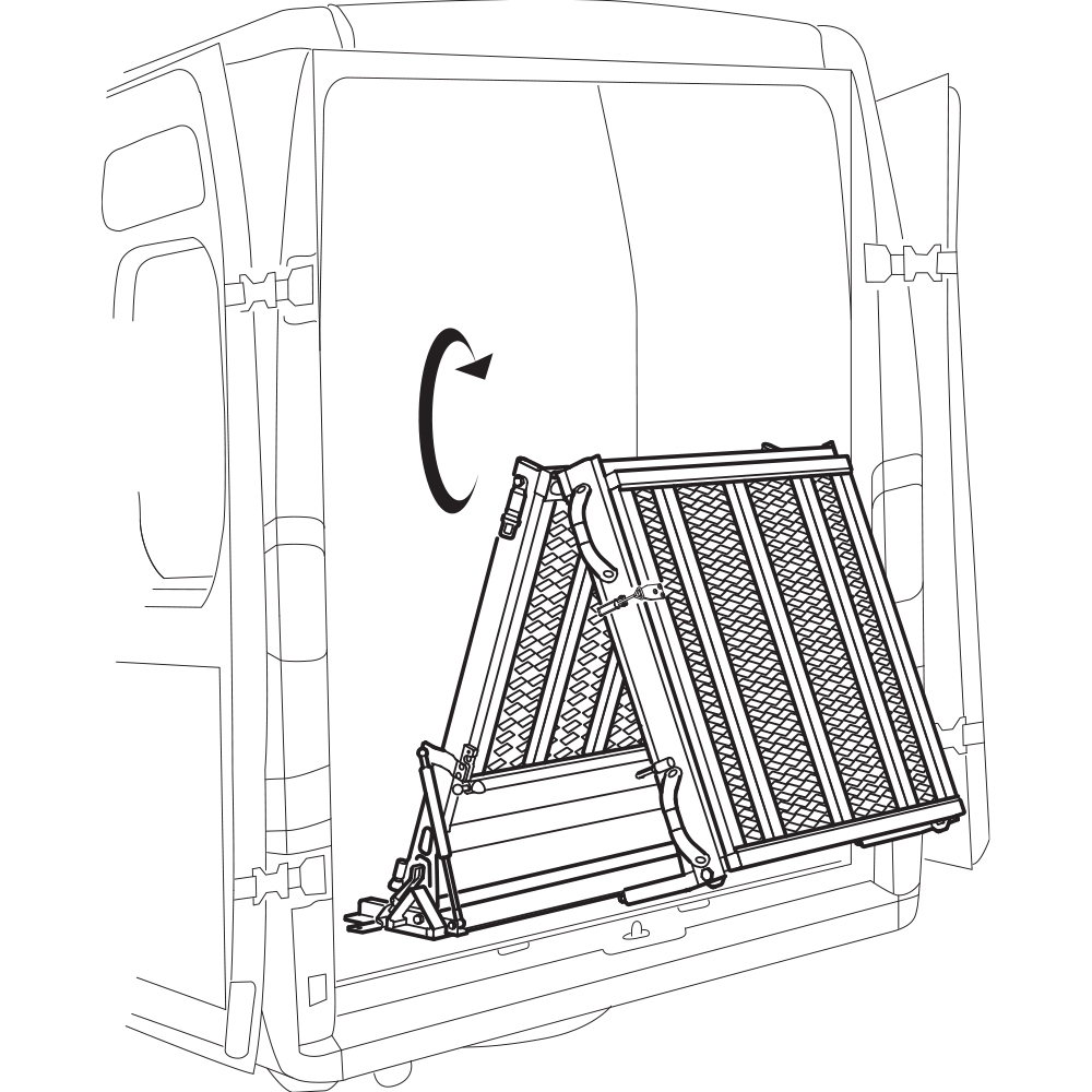 Fahrzeugrampe, klappbar Abb. 2