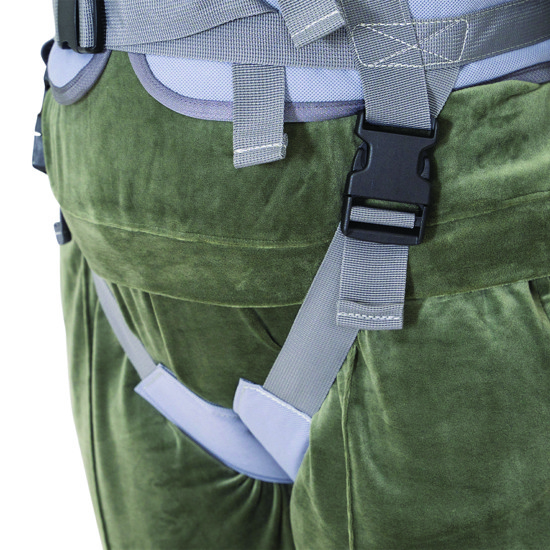 Molift UnoSling Ambulating Vest with Groin straps close up