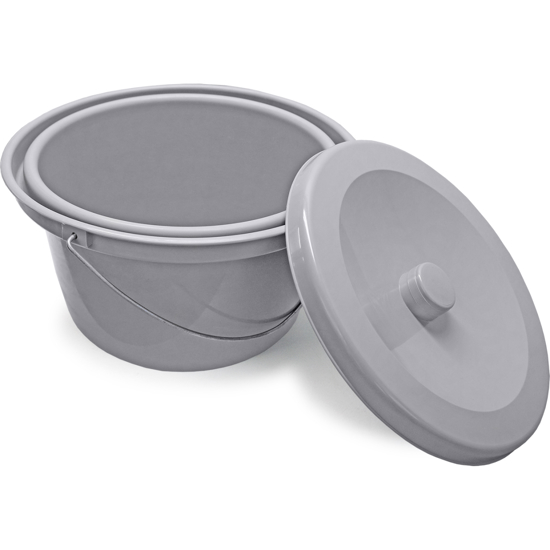 Eimer mit Deckel und Handgriff