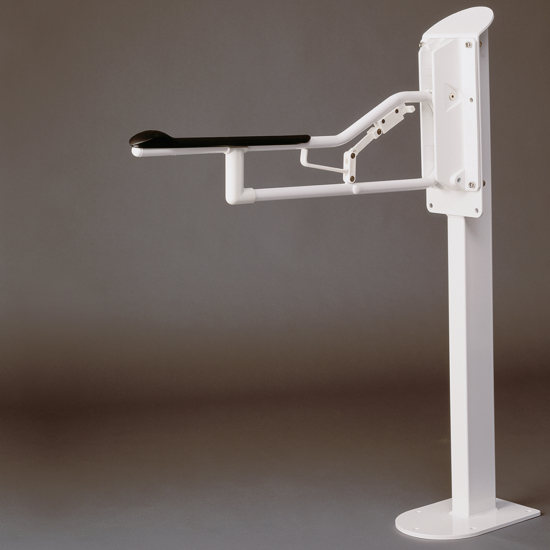 Etac Optima toilet arm support floor pilar