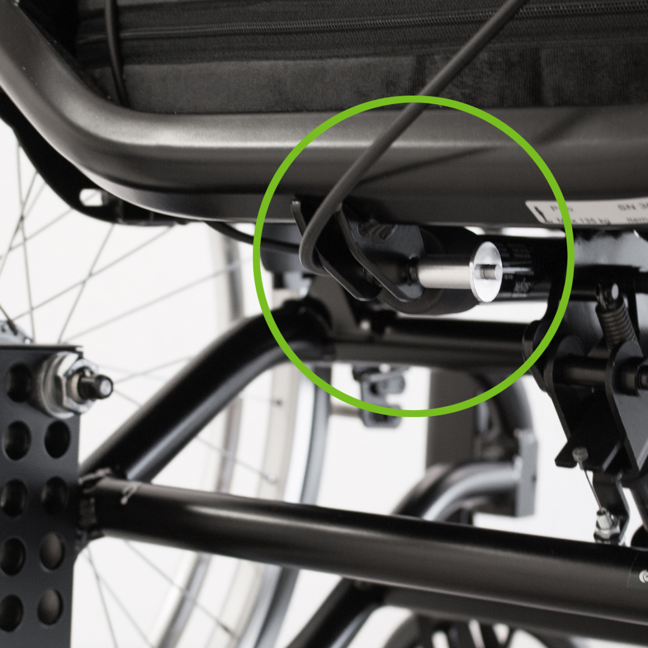 Rückenlehnenverriegelung mit Schnellverschluss