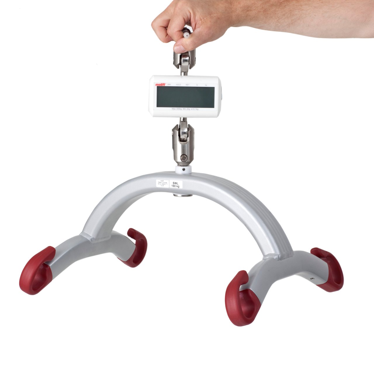 Weight scale including lifting arm