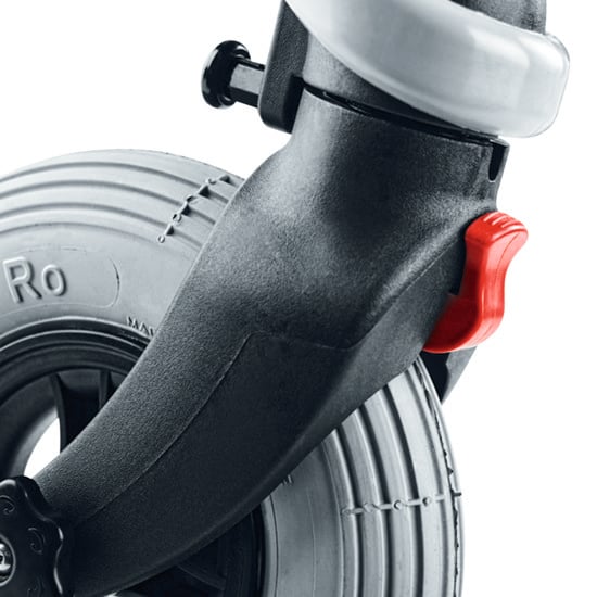 Anti-reverse wheel stop - release