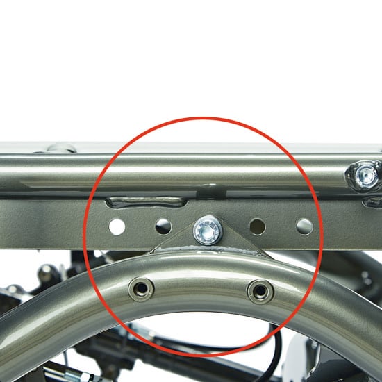 Height adjustment standard (410 mm above floor)
