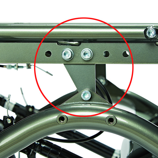 Height adjustment +50 mm (460 mm above floor)