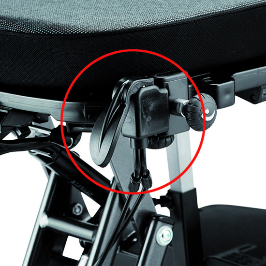 Central brake for 100 mm castors