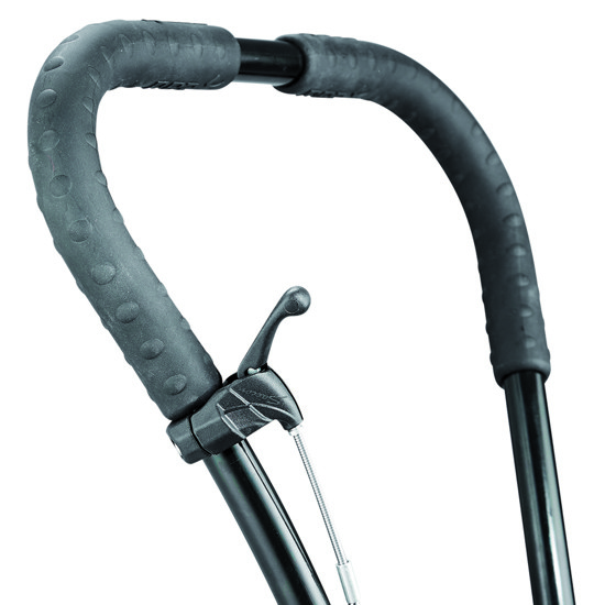 Release handle mounted on the push brace