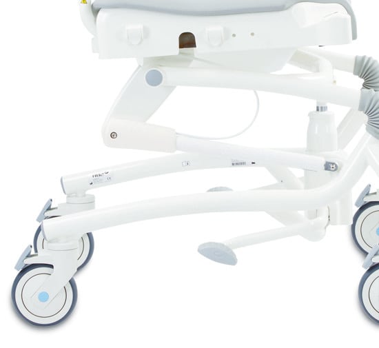 Foot pedal for height adjustment for hydraulic version