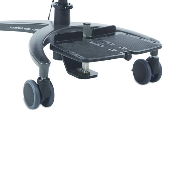 Foot rest mounted on frame