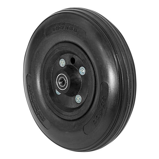 8” X 2” Front solid ribbed tires